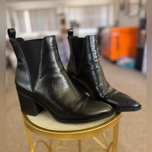 Faux snake skin boots - bought them in Italy!